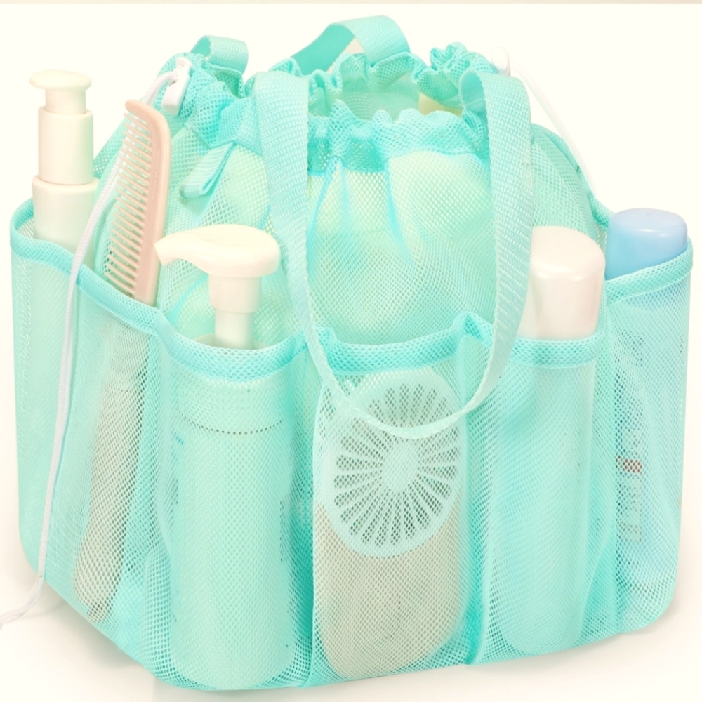 Dorm Room Aqua Mesh Shower Caddy Camping‎ Sports Travel Carry All